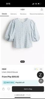 H&M Linen Blouse