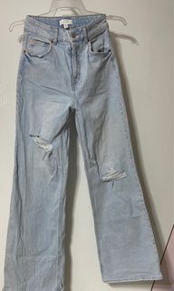 H&M wide leg highwaist denim jeans