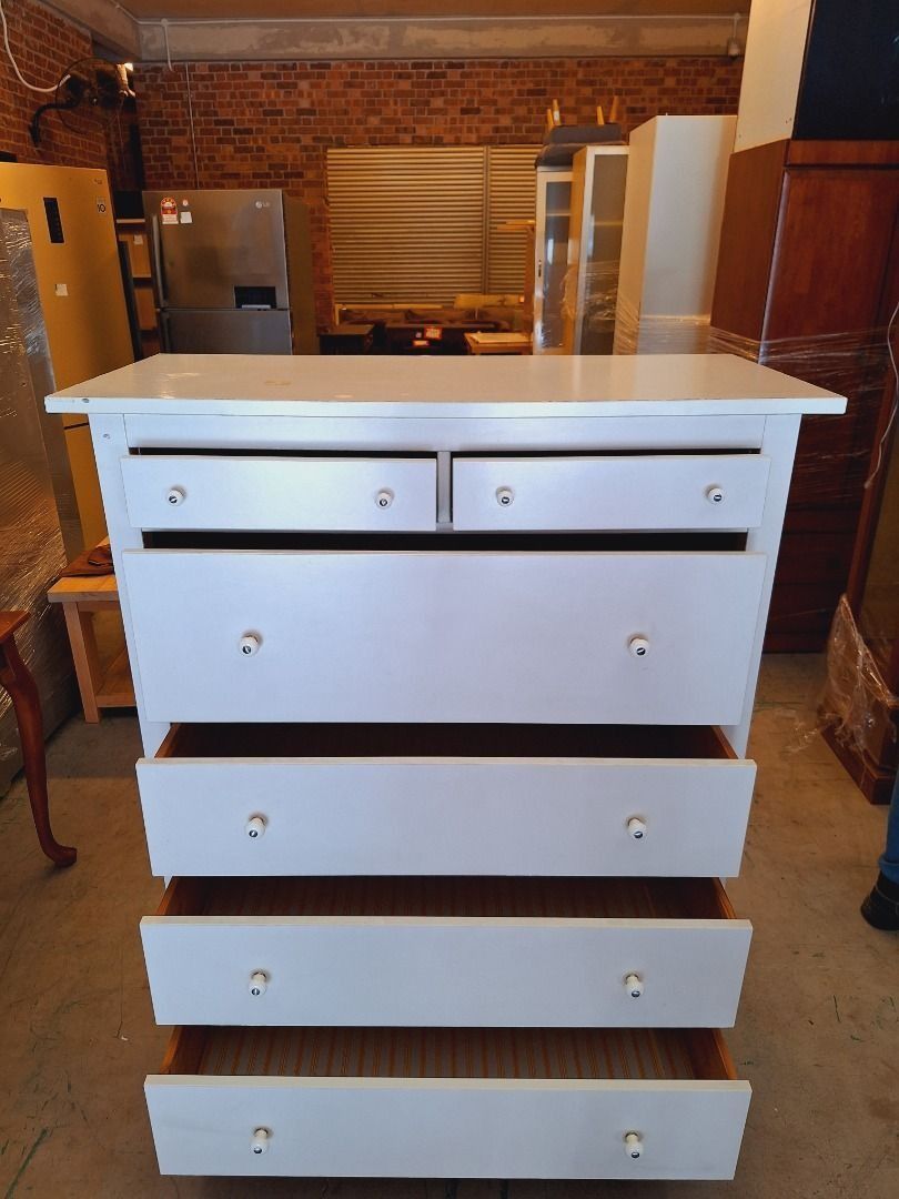 vintage dresser for sale Anglo-Indian Four-Drawer Vintage Dresser Chest with Floral Bone Inlay Design main image 1