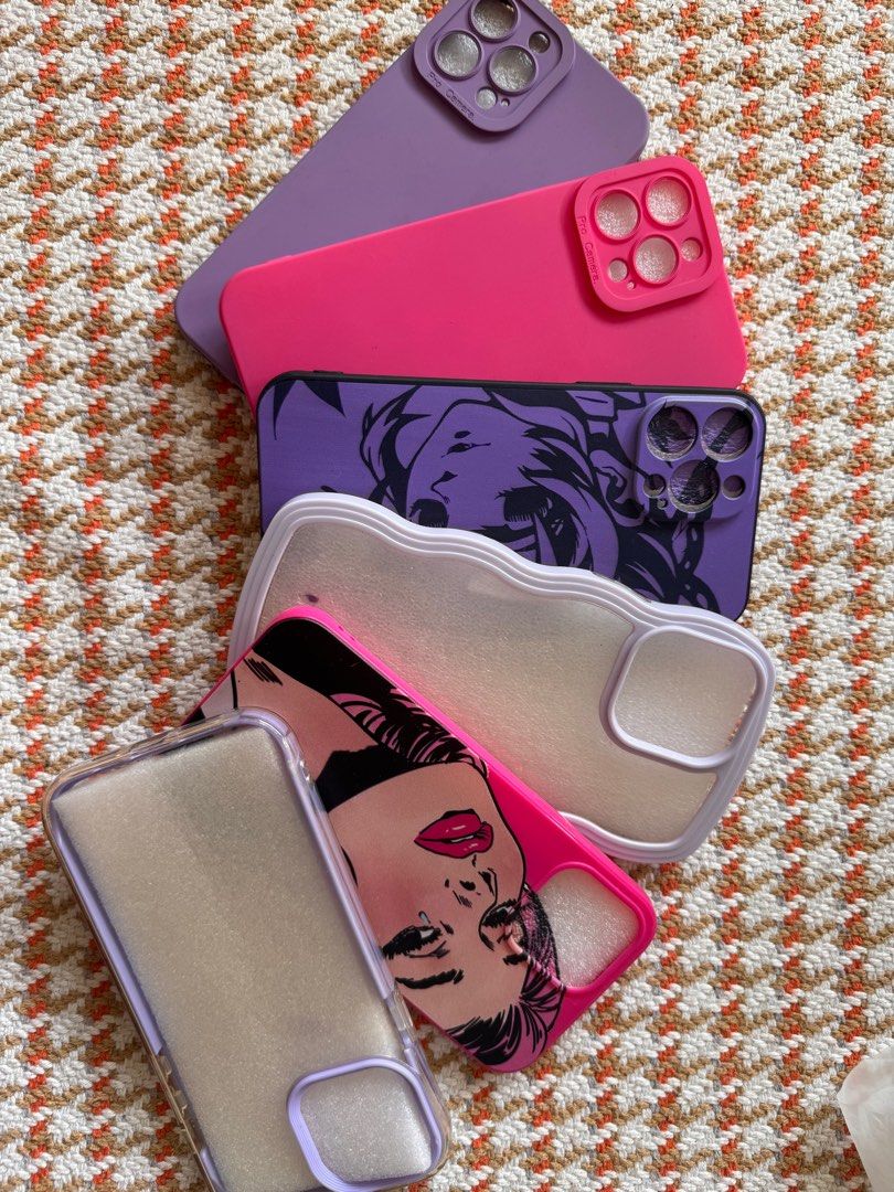 IPhone 13 Pro Max Case Bundle (Category: Cases & Sleeves) located in Manila. Submitted by anguissette (Listing ID 1303792074, Image 2). Description: Includes Kimetsu No Yaiba Shinobu Case, Purple and Pink bundle cases. Very cute and chic 🐈 Condition 9/10 🐈 Shipping Fee shouldered by buyer 🐈 MOP: Gcash, bank transfer 🐈 MOD: Jt&t, LBC or contact which courier is preferred 🐈 Message for more photos ☺️.