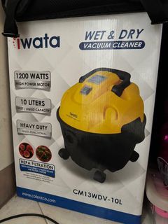Iwata Wet & Dry Vacuum Cleaner 10 Liters