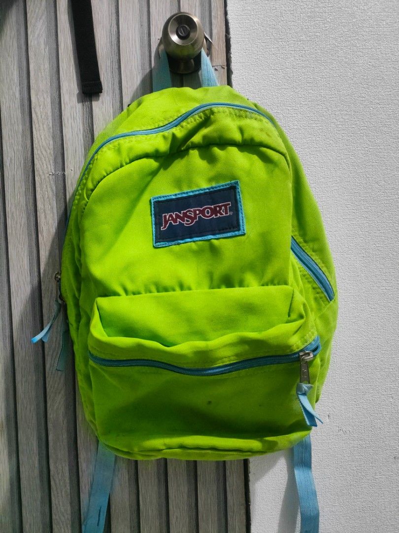 Jansport Green Backpack Women s Fashion Bags Wallets Backpacks on Carousell