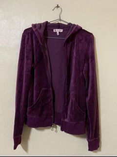 Juicy Couture Velour Tracksuit Jacket Y2K 2000 Vintage (Purple Raspberry)