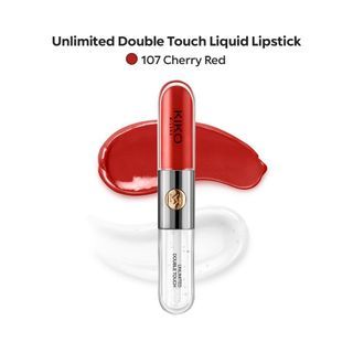 KIKO Milano Unlimited Double Touch Liquid Lipstick in Cherry Red