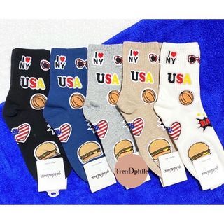 Korean Socks - Basketball NY USA Iconic Socks