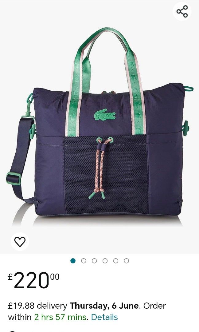 Lacoste diaper bag deals