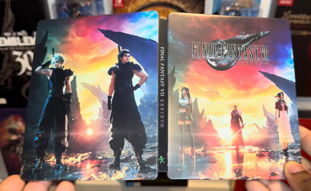 Steelbook Final Fantasy VII Rebirth – Boîtier Collector Vide – Pour PS3/PS4/PS5 – Bon état