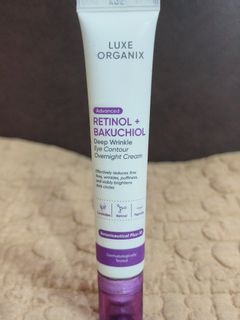 Luxe Organix Advanced Retinol Bakuchiol Wrinkle Eye Contour Overnight Cream