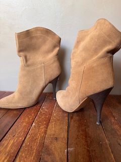 Mango High Heel Faux Leather Ankle boots