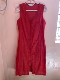 mango red maxi dress