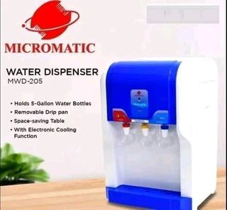 Micromatic table top water dispenser