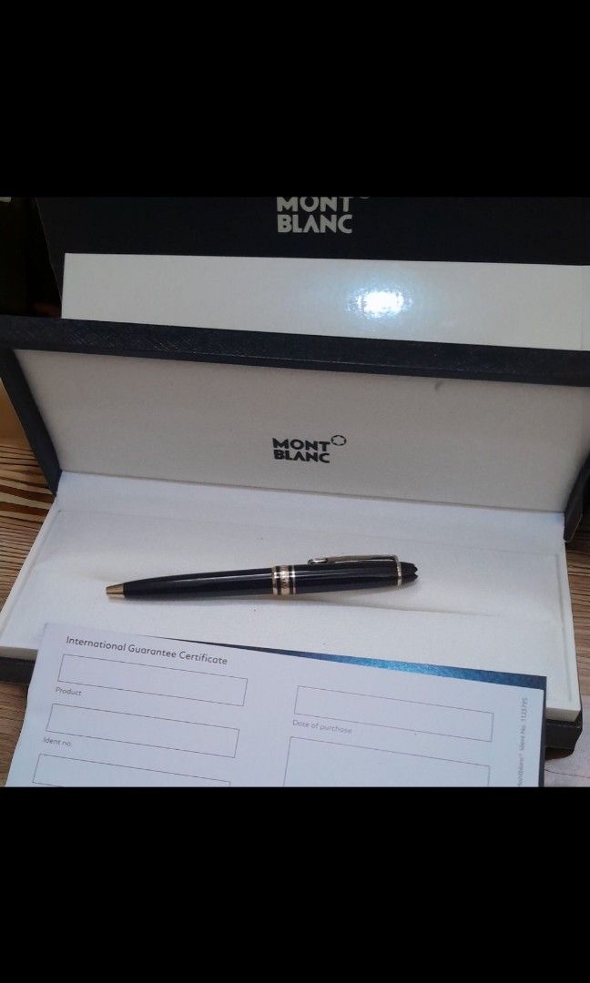 Montblanc Mozart Gold Plated Black Resin Ballpoint Pen, Buku