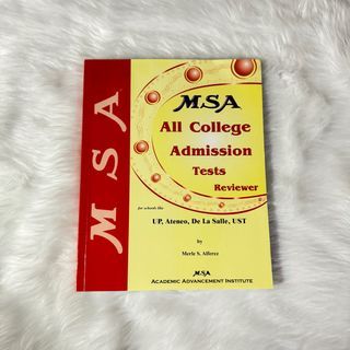 MSA All College Admission Tests Reviewer (UP, Ateneo, De La Salle, UST) 2019