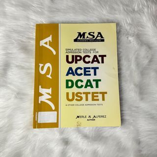 MSA Simulated College Admissions Tests for UPCAT, ACET, DCAT, USTET, and others