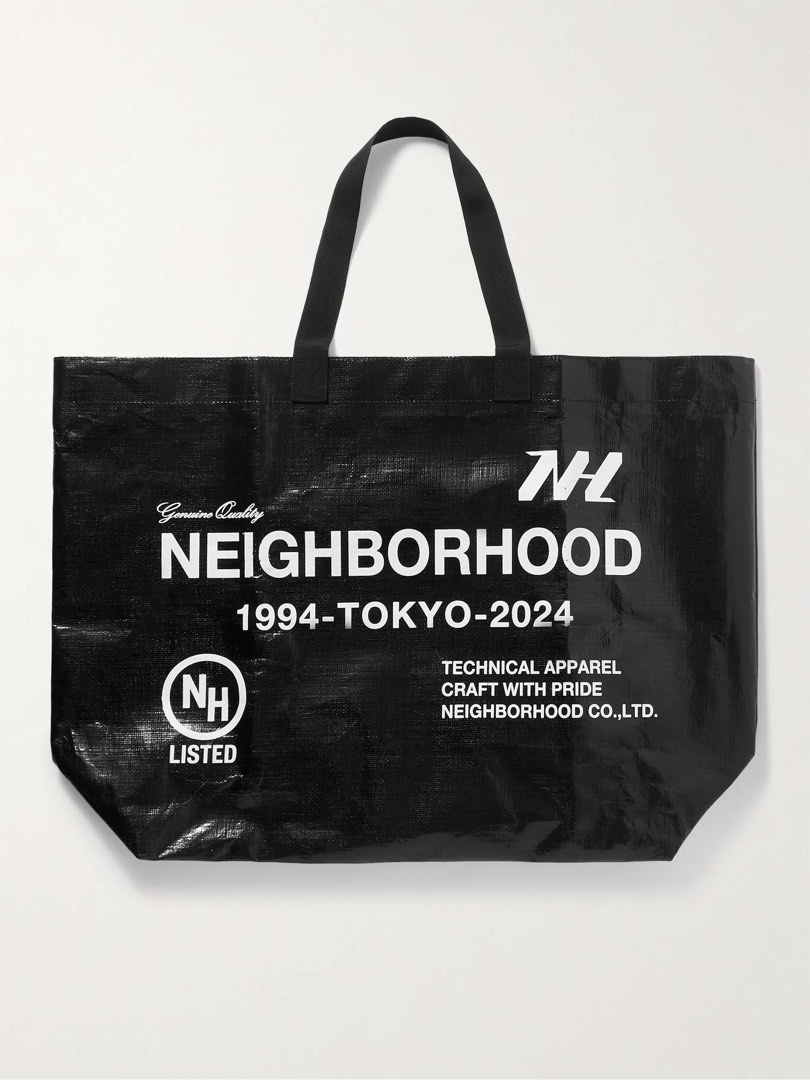NEIGHBORHOOD Logo Print Tote bag, 名牌, 手袋及銀包- Carousell