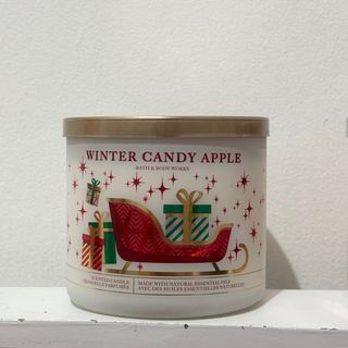 NEW Bath & Body Works Winter Candy Apple 3-Wick Scented Candle