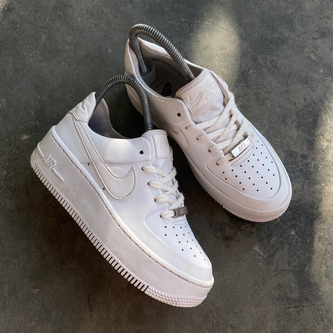 Triple White Af Sage Low Sepatu Women's Air Force Sage Low