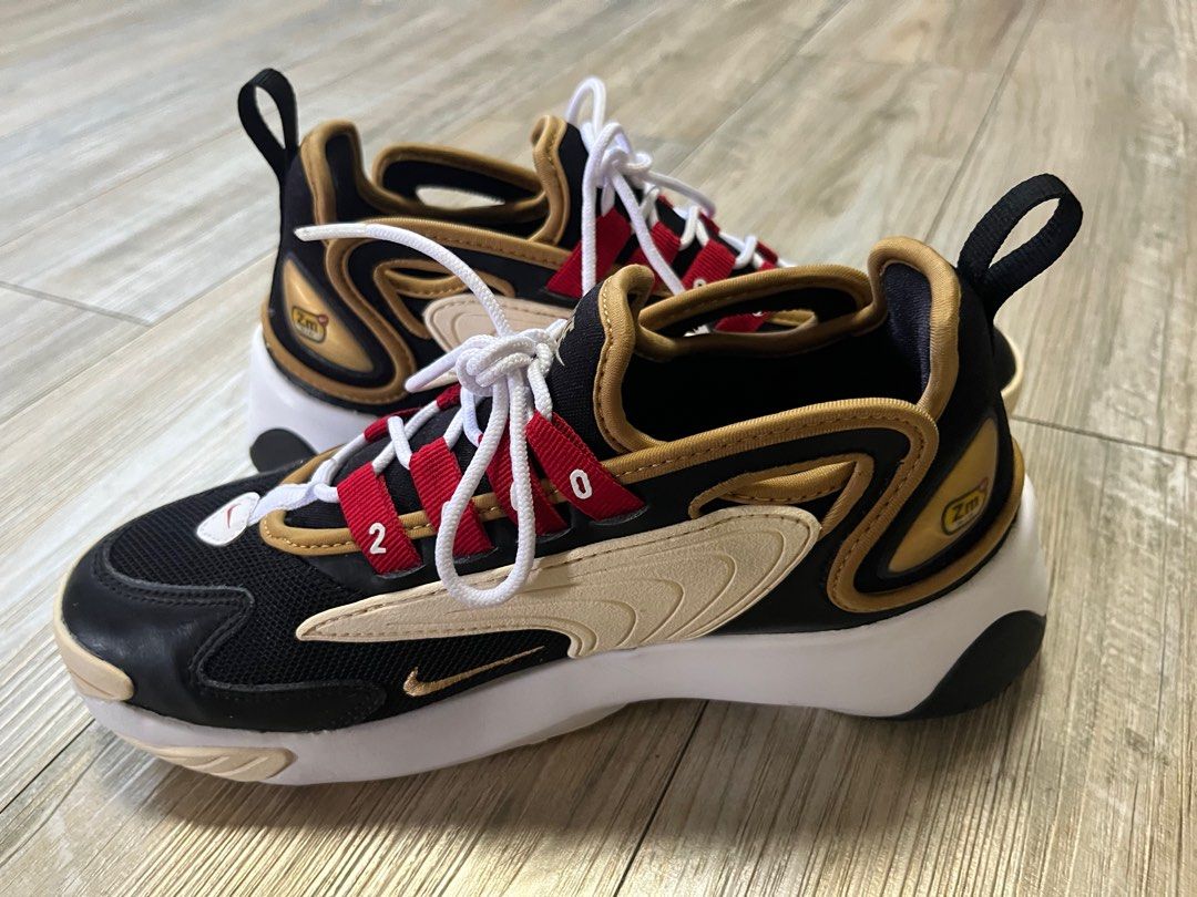 Zoom 2k black/metallic gold/white/sail/gym red sale