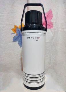 Omega brand aesthetic thermos