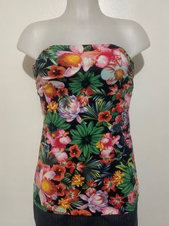 Orchid tropical aesthetic tube top Ambiance brand summer beach y2k
