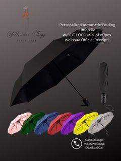 Personalized Automatic-Folding Umbrella- Giveaways