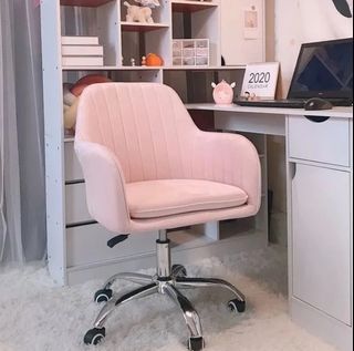 Pink Gaming Office Swivel Chair Desk Computer Ergonomic Executive Modern Minimalist