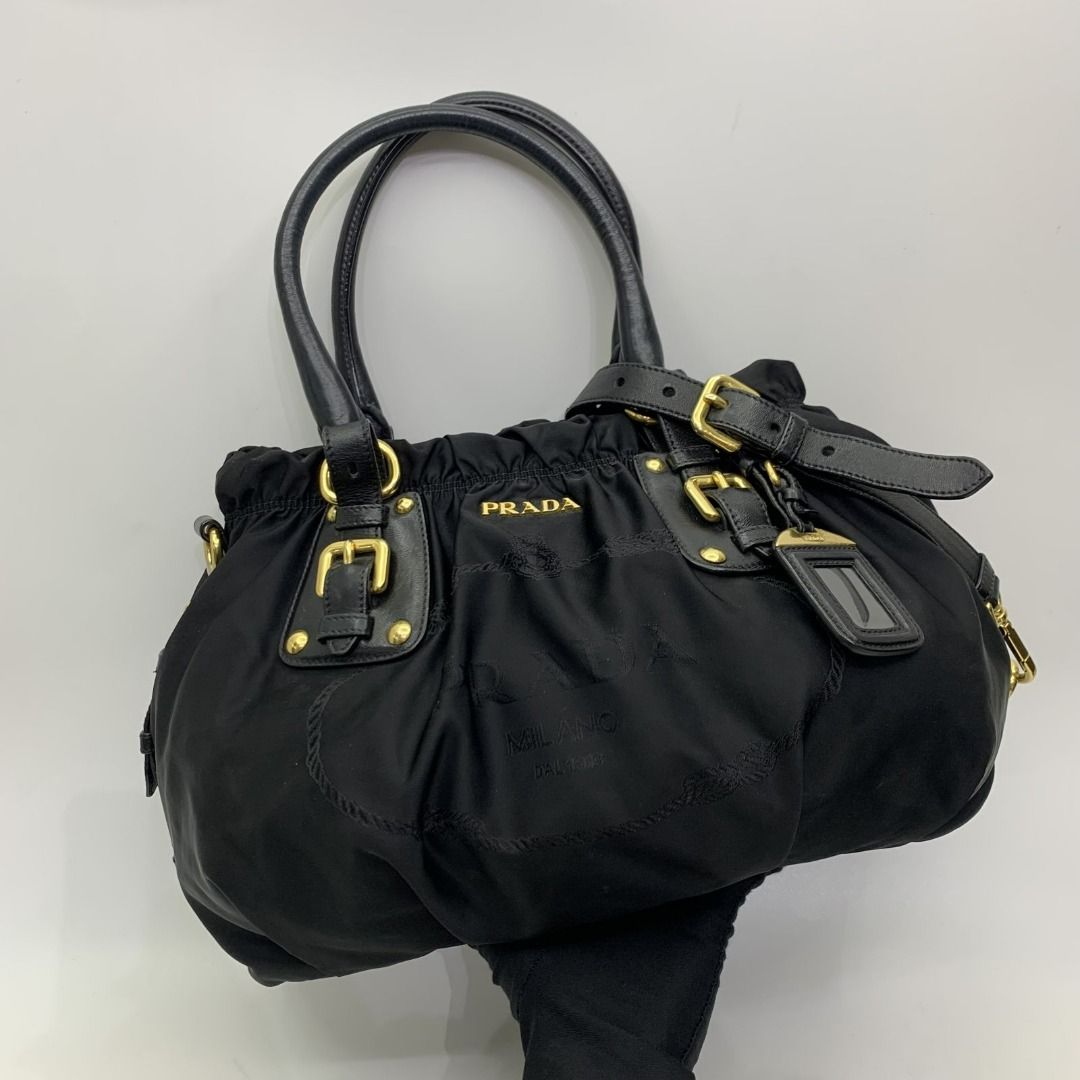 PRADA LEATHER NYLON 2WAY SHOULDER BAG PRADA Nylon 2-Way Mini 