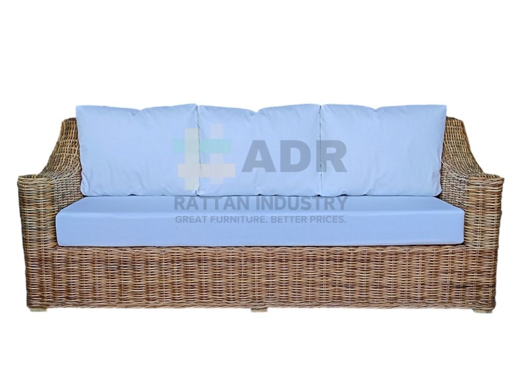 RATTAN SOFA SET / LOUNGE SET / DAYBED (Category: Sofas) located in Quezon City. Submitted by adrfurniture (Listing ID 1303820797, Image 3). Description: * Rattan lounge set / sala set / daybed. All native rattan in natural finish/color. * With seat and back cushion. * Color/finish is customizable. Message us for color/finish options. * We can give discount for multiple/bulk orders..