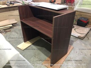 reception counter top table office furniture and partition