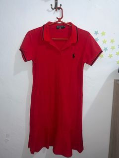 Red Ralph Lauren Polo Shirt Dress