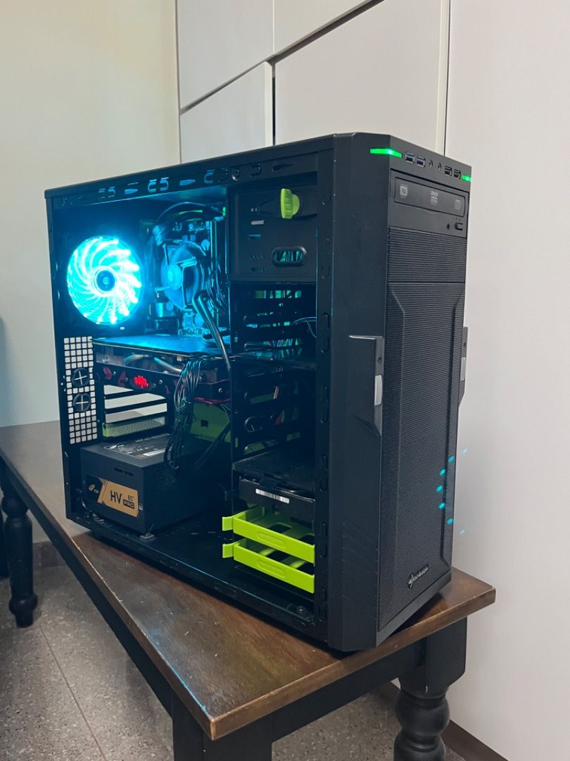 BUDGET RX 580 8GB RGB GAMING PC DESKTOP CPU I5 4690K OVERCLOCK 8GB