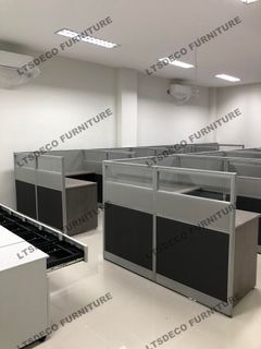screen panel/ workstation L shape table with glass  office furniture and partition