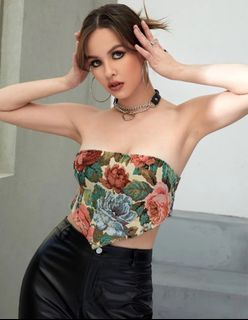 SHEIN Floral Tube Top
