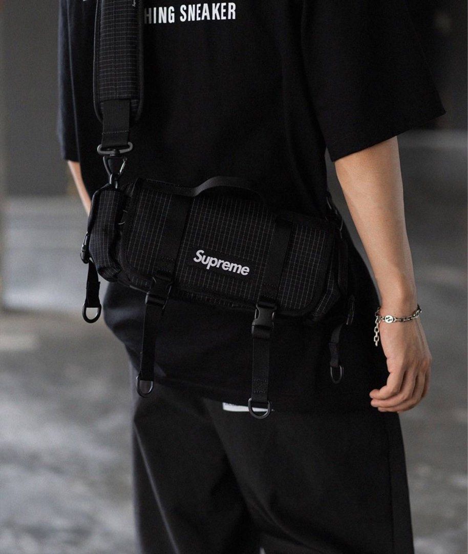 Black] Supreme Mini Duffle Bag, Men's Fashion, Bags, Sling Bags on