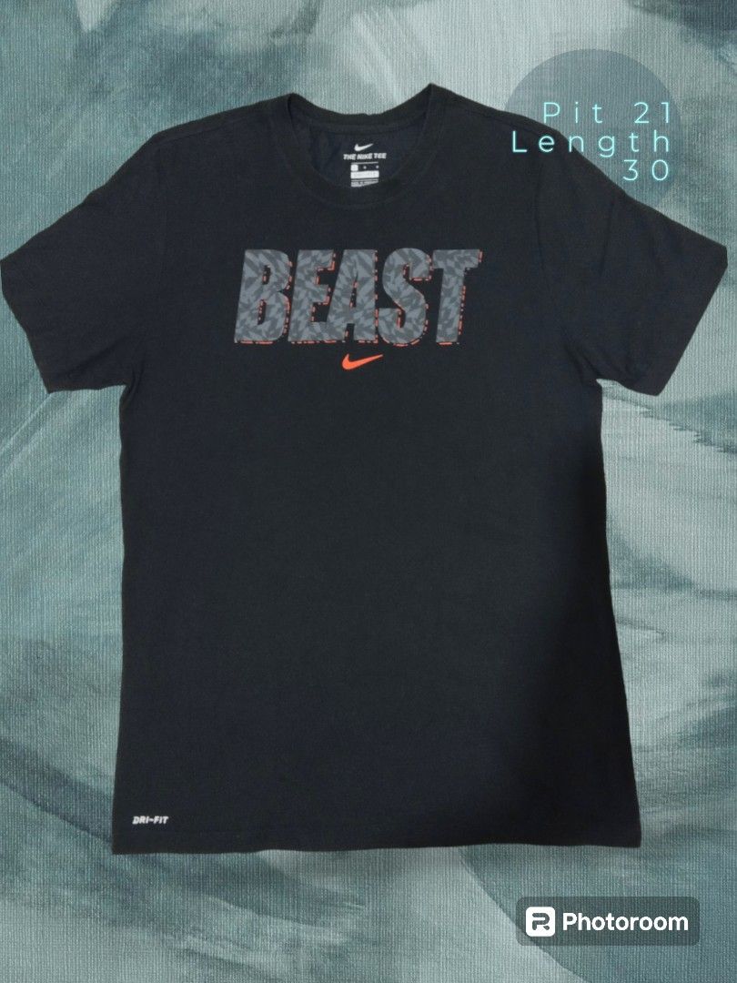 T Shirt NIKE BEAST Men s Fashion Activewear on Carousell