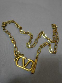 Valentino belt brass gold buckle