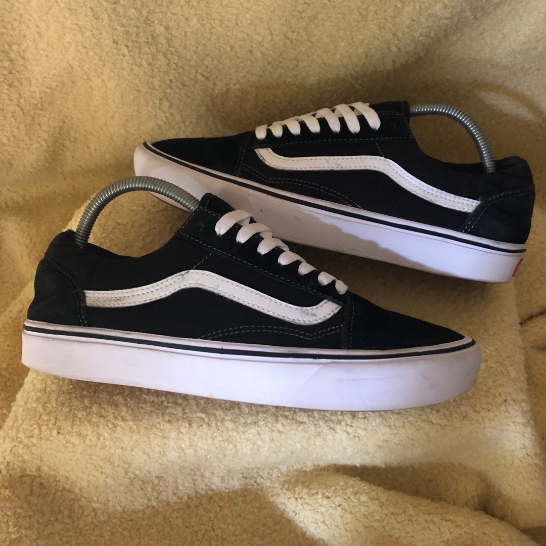 VANS OLD SKOOL BLACK WHITE COMFYCRUSH JAPAN MARKET, Fesyen Pria