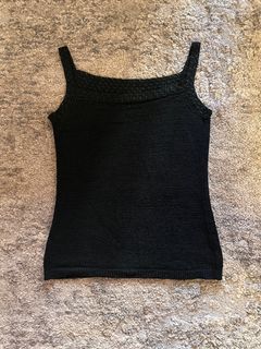 vintage black knitted top