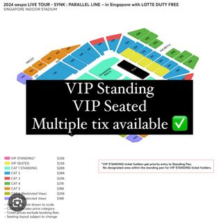 AESPA VIP Standing / Seated Concert Tickets Singapore PARALLEL LINE ...