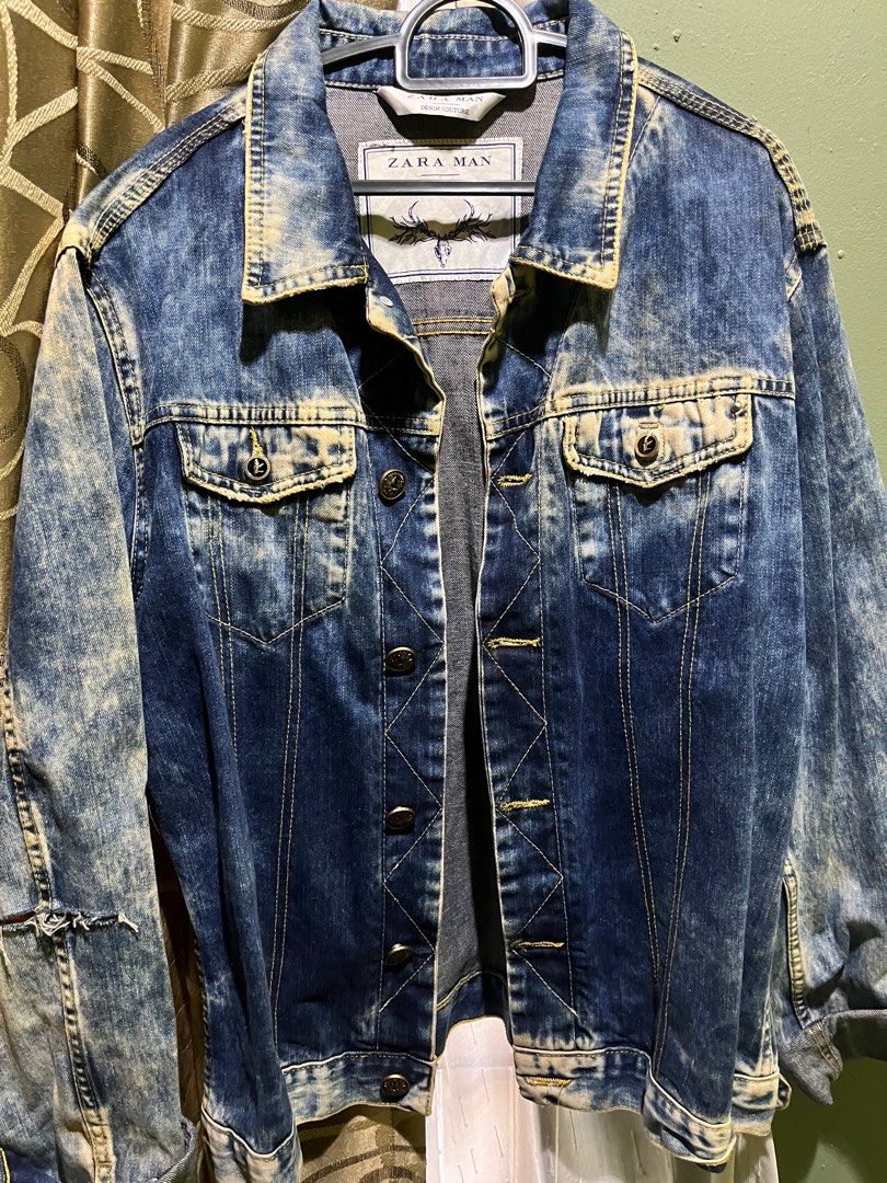 ZARA MAN DENIM JACKET COUTURE