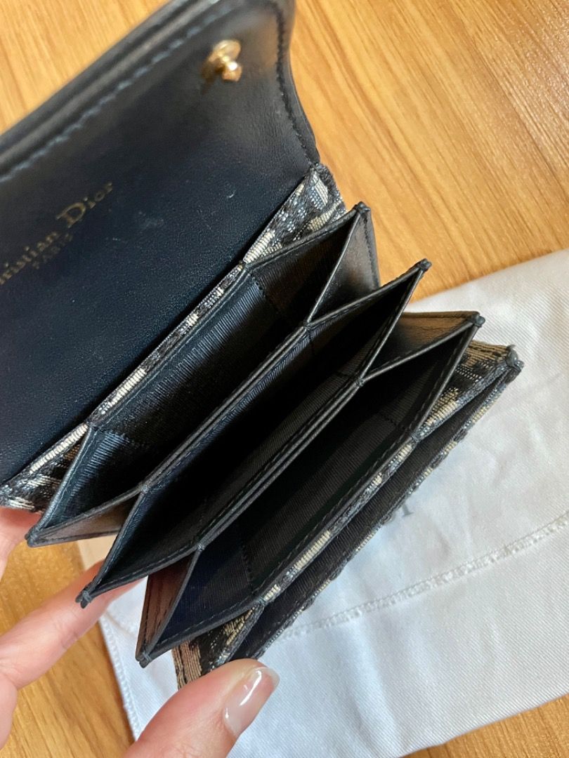 Dior saddle 5 gusset card holder on sale