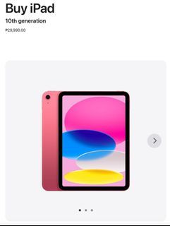 10.9” Ipad 10th Gen 64GB - Pink