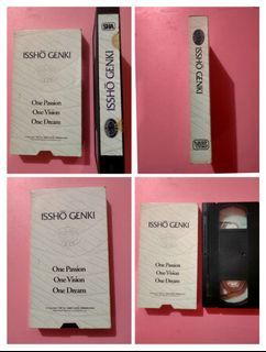 (1997) Issho Genki One Passion One Vision One Dream VHS Tape Japanese Collectible Vintage Old Videos Japan Asia Collector Video Movie Asian Collection JP