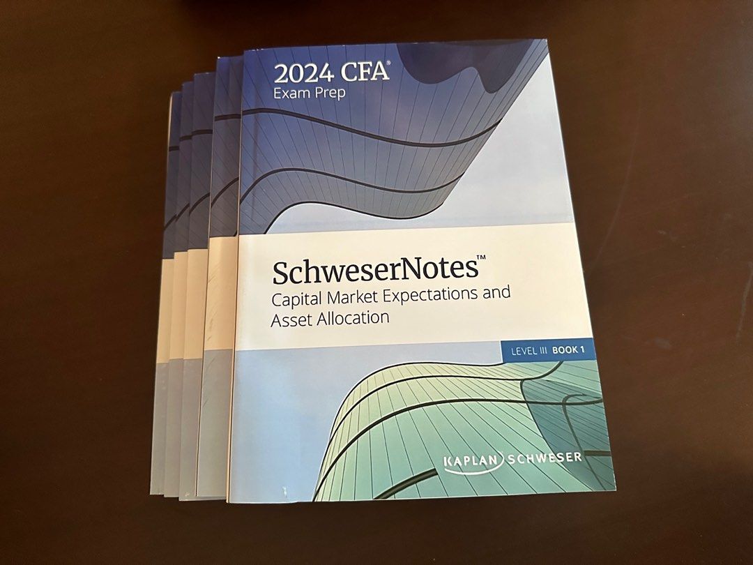 2024 CFA level 3 iii Kaplan Schweser notes hardcopy, Hobbies 