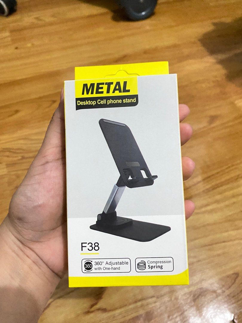 Adjustable White Metal Aesthetic Cellphone Stand (Category: Mounts & Holders) located in Caloocan City. Submitted by declutteringtreasures (Listing ID 1304066276, Image 2). Description: Product Name: Adjustable White Metal Desktop Cellphone Stand Product Description: Elevate your mobile experience with our Adjustable White Metal Desktop Cellphone Stand, the perfect blend of style and functionality. Crafted from durable, high-quality metal, this s