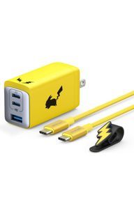 Anker - Pokemon Pikachu adapter and cable