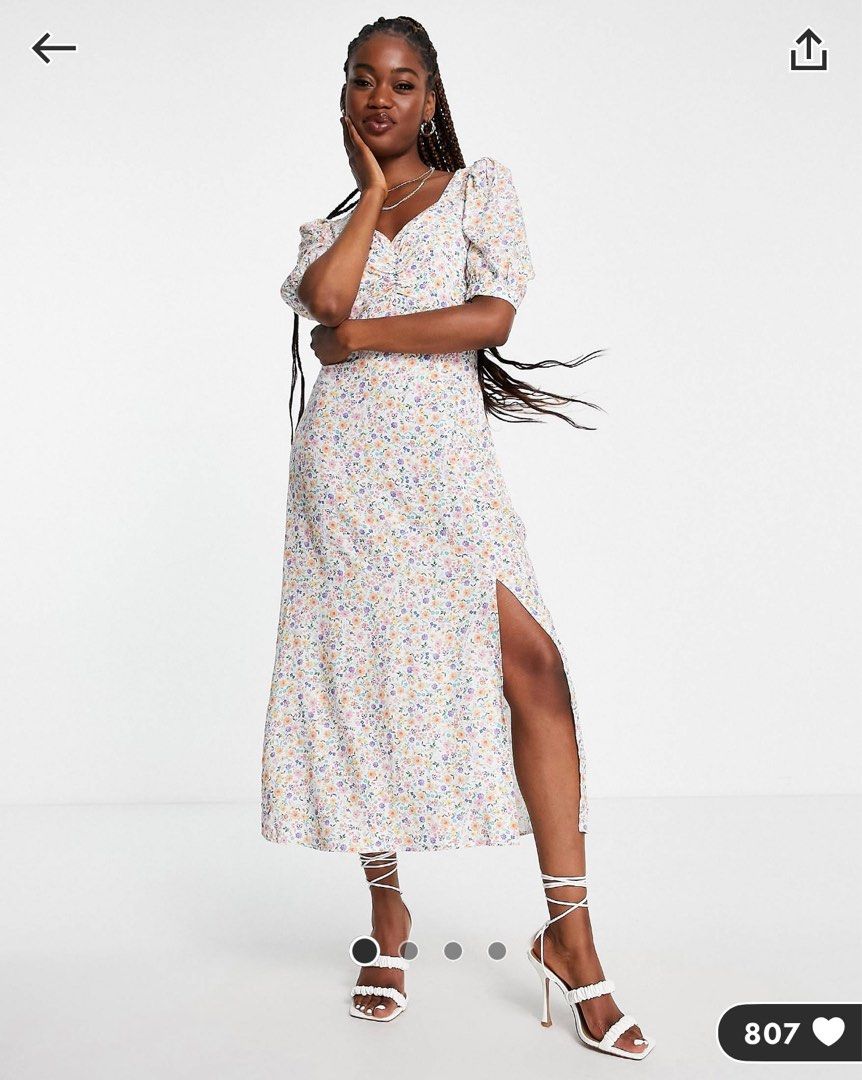 ASOS x Nobody s Child Rosie ditsy floral midi dress Women s Fashion Dresses Sets Dresses on Carousell