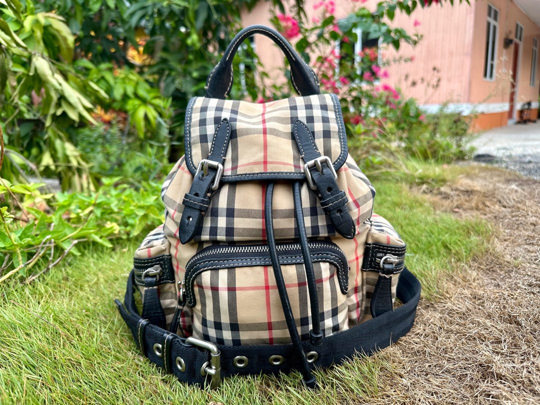 Authentic Burberry Vintage Check Tactical Nylon Small Rucksack Luxury Bags Wallets on Carousell
