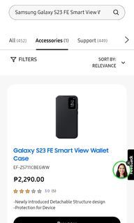 Authentic Samsung S23 FE wallet case