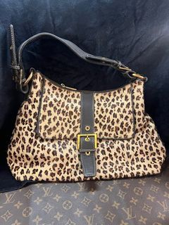B by Krizia Cheetah Leopard y2k shoulder kili bag